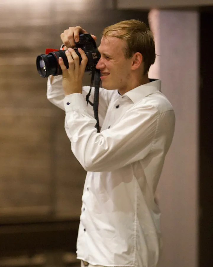 Cédric Jaggi beim Fotografieren